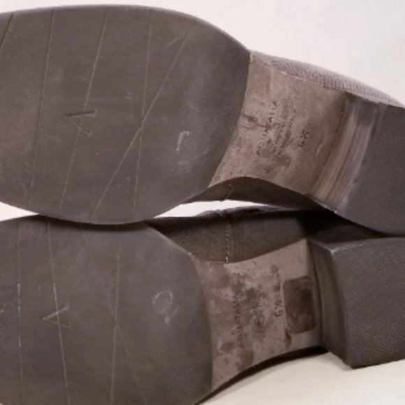AQUATALIA ITALIAN WOMEN ANKLE BOOTS BACK ZIPPER GRAY SUEDE SIZE 6.5 - Picture 6 of 10